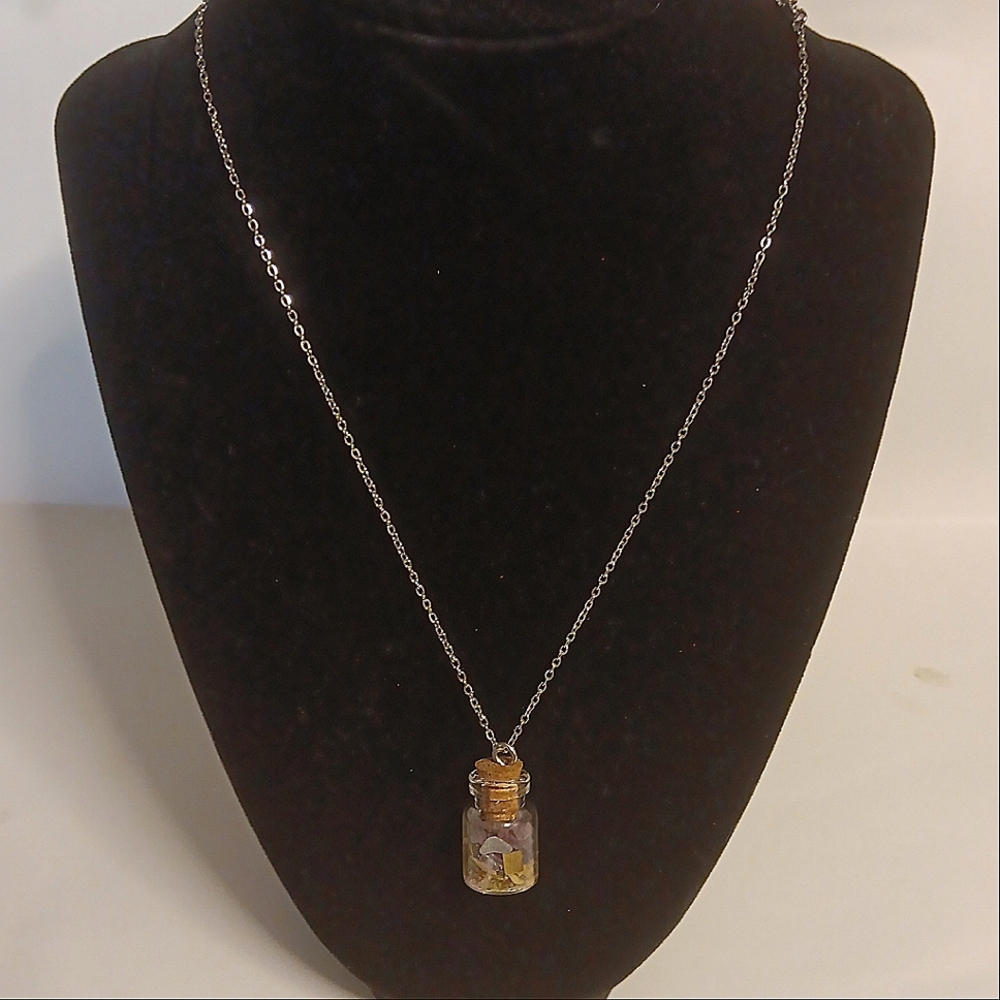 Protection/ Anxiety Intention Jar Necklace